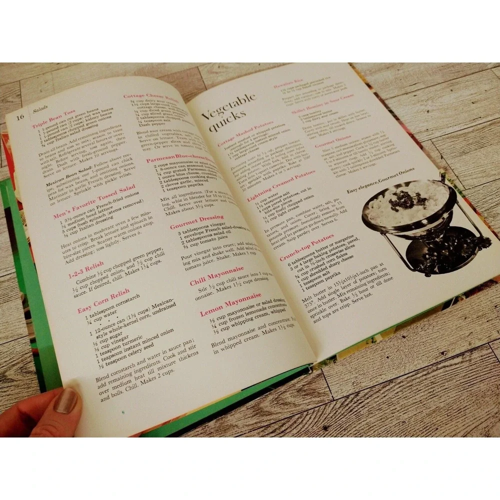 Meals in Minutes Cookbook 1963 Hardcover Better Homes Gardens Retro-Core Recipes